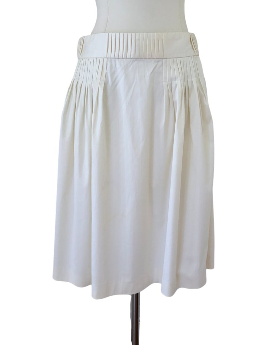 JIL SANDER Pleated poplin skirt 34 US 4